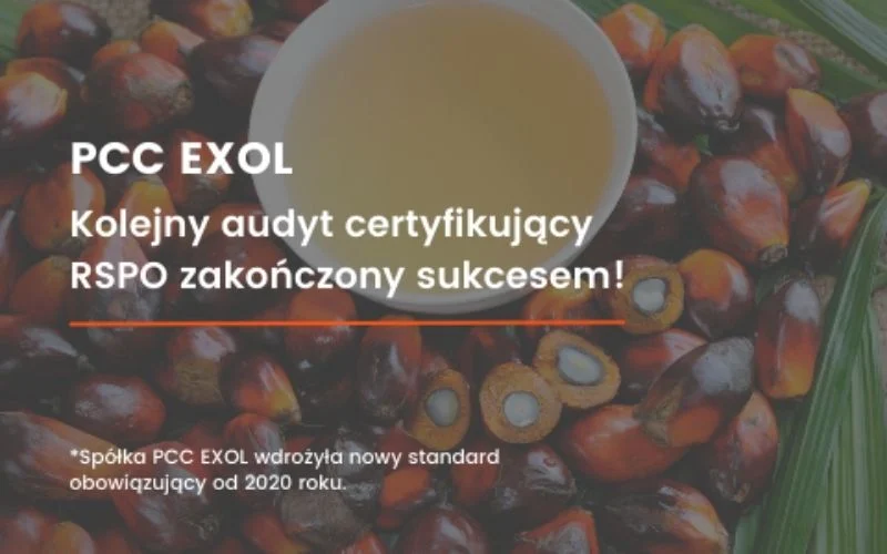 PCC EXOL kontynuuje dostawy certyfikowanych produktów