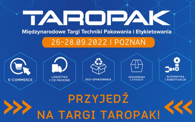 Branża opakowań ponownie spotka się na Targach Taropak - 26-28.09.2022!