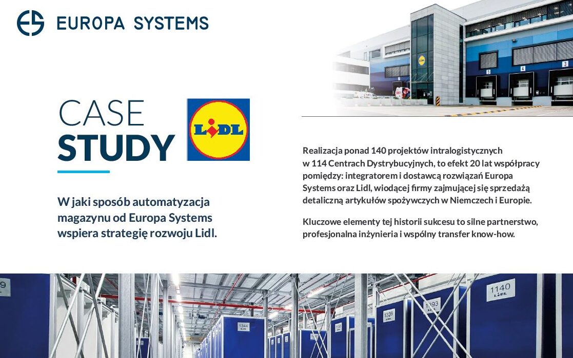 Case study: W jaki sposób automatyzacja magazynu od Europa Systems wspiera strategię rozwoju Lidl