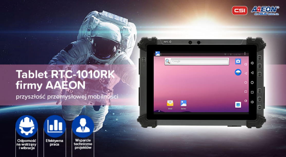 Tablet RTC-1010RK firmy AAEON – przyszłość przemysłowej mobilności