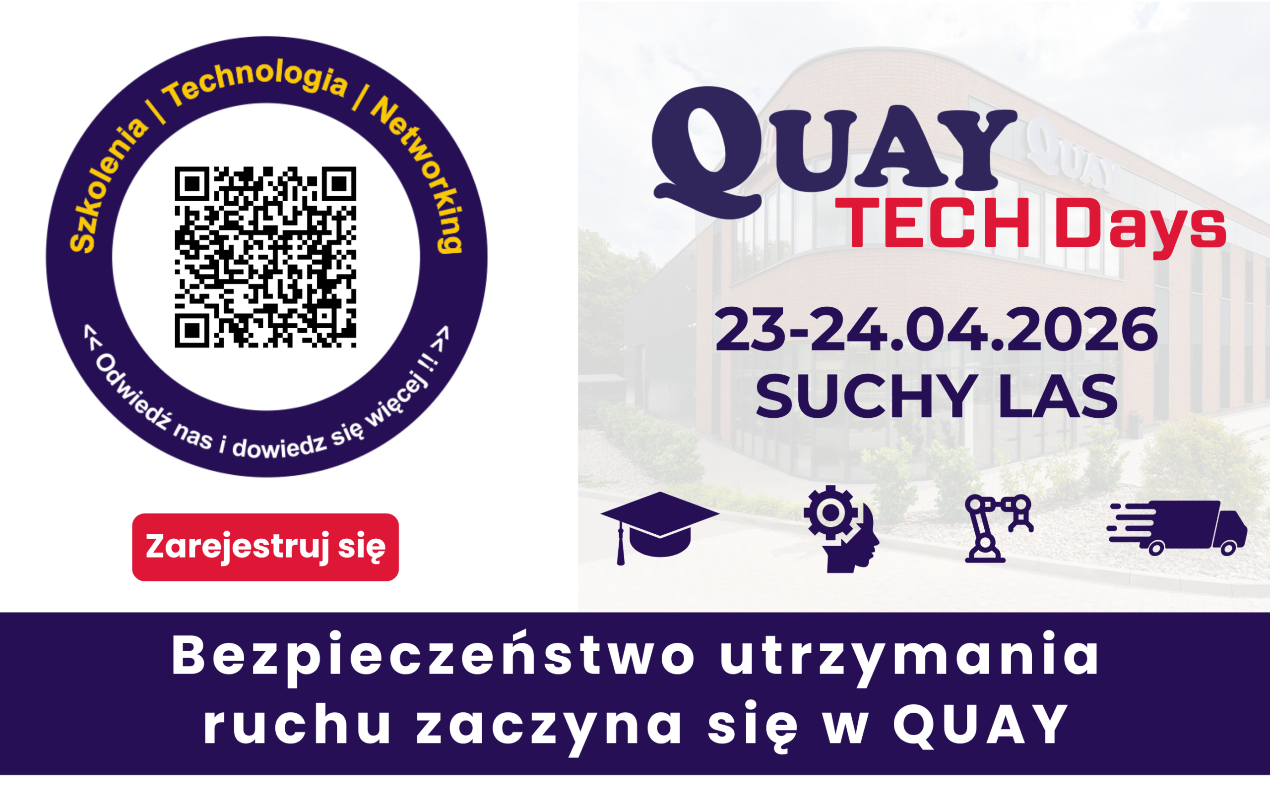 QUAY Tech Days 2026 – praktyczne technologie dla utrzymania ruchu i produkcji